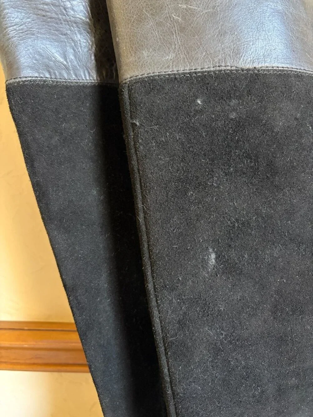 Lucky Brand 7M Komah Over the Knee Black Suede Leather Tall Boots